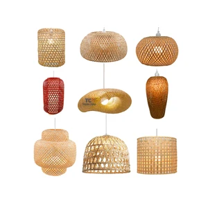 Handmade Bamboo Lampshade Wholesale Bamboo Lampshade Wicker Lamp Rustic Pendant Light Light Shade