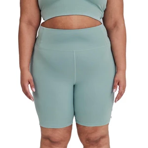 INFLOWSPORT Women's Plus Size Customized Solid Color Breathable Quick Dry Spandex/Polyester Shorts Belt-Sexy Club Style Fitness