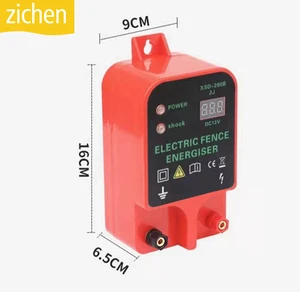 ZICHEN 2.0j 10km Farm Electric Poultry Equipments Portable Power Solar Panel Electric Fence Energizer For Fence System