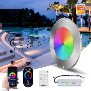 OEM AC12V IP68 32W Wifi Control Swimming Pool Lights Led Underwater Nichelles Ultra Thin LED Swimming Pool Bulb Pool Light Leds