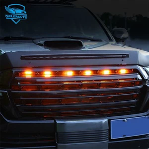LED Off-Road 4x4 Car Grille Lights Panel Front Car Grille Warning Lamp Shade Grille Lights