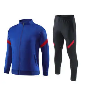 Customized Men's Trendy Casual Sports Two-Piece Suit 100% Cotton Winter Breathable Outdoor Sportswear Tracksuit Set Custom Logo