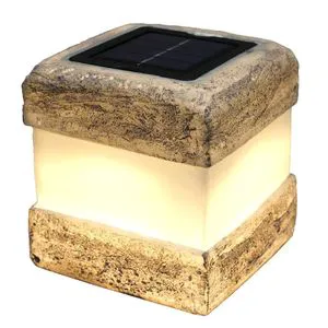 Best Selling Products Waterproof IP44 LED Warm White Solar Polyresin Brick Lawn Decoration