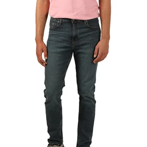 Latest Style Men's Denim Jeans Mid Waist Stone Wash Straight Casual Breathable Lightweight Denim Pants