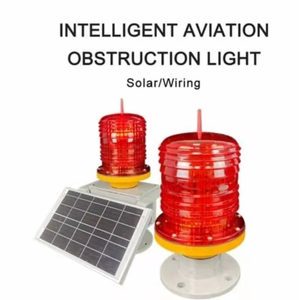 Easy Install LED Traffic Warning Light Waterproof Solar Aviation Obstruction Light for Airport Towers