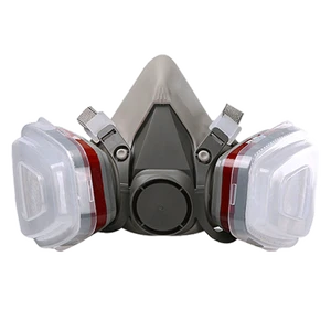 High Quality Polycarbonate Half Safety Dust-Proof Gas Mask for Personal Respiratory Protection in Industrial Settings