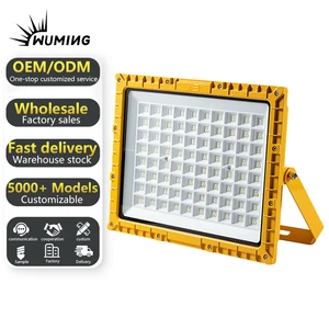 Energy Saving IP66 Square Explosion-Proof LED Light E27 Base Die-Cast Aluminum Housing >80 CRI ATEX Certified Petrochemical
