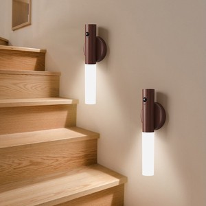 Magnetic Staircase Light with Motion Sensor Rechargeable Cabinet Light for Closet Hallway Bedroom Wireless LED Night Light