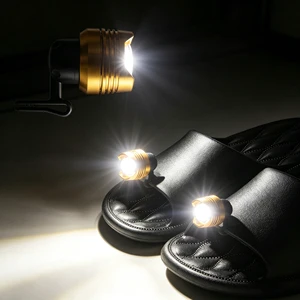 Fashion Waterproof Reusable Led Flashing Shoe Decor Headlights Clog Spotlight Charms for Outdoor Adult Kids Hiking Camping Night
