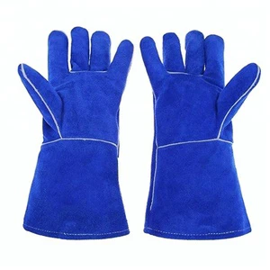 Custom Protective Welding Puncture Resistant Working Leather Safety Gloves