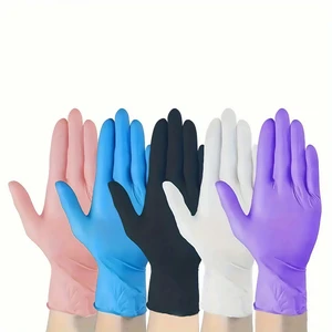 Wholesale High Quality Disposable Nitrile Gloves Latex Free Hypoallergenic Food Grade Kitchen Cleaning Safety