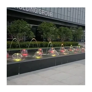 Outdoor Pool Colorful Musical Dancing Laminar Fountain Classic Design with LED Lights