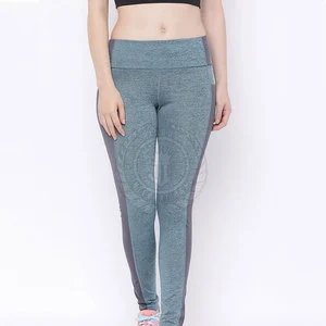 Low MOQ OEM Service Solid Mid Elastic Waist Yoga Leggings for Women High Quality Quick Dry Breathable Pants in Cheap Price