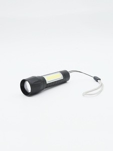 Mini Outdoor Camping Flashlight Torches Aluminum Alloy Strong Light Blast Charging LED Telescopic Zoom Endurance Lightweight
