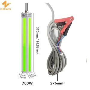 Led Fishing Light DC12V 24V 450W 600W 700W 5-15m Cord IP68 Green White Use It in Fishing Farms Squid Boat Fishing Light