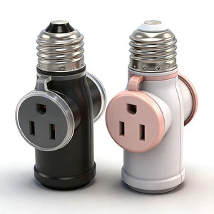 E26 Lamp Socket Adapter Socket Separator Switch Bulb Screw Socket