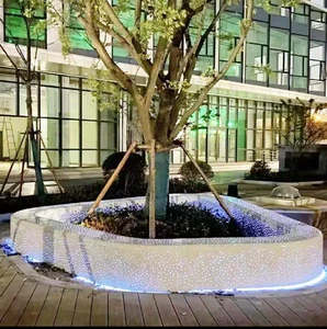 Wave Pattern Light Translucent Concrete Wall Panel Customized Color IP33 Rating 70%-85% Light Transmission for Indoor/Outdoor