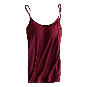 2025 Summer New Women's Large Size Base Camisole Modal Tank Top Vest Beautiful Outer Wear Wholesale Casual Knitted Camisoles