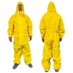 Microporous Waterproof Impervious Disposable Chemical Protective Antistatic Disposable Coverall Hazmat Suit