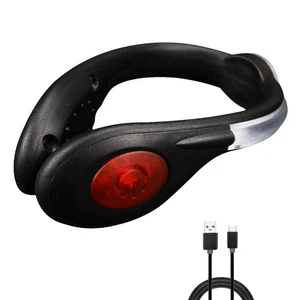 USB Rechargeable Sneaker Clip Light Running Flash Shoe Clamp Lamp Night Running Safety Warning Shoe Clamp Light