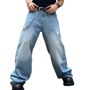 Oversize denim jeans mens plus size wholesale bulk production casual trousers big size jeans comfortable wear fashion use