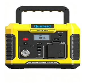 500W China Outdoor Power Station Lithium Ion LED Flashlight Pure Sine Wave Solar Generator ADVANCE500 Camping RV Household