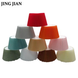 Modern Minimalist Style Detachable Pleated Fabric Pendant Lampshade Folded Decorative Bedside Table Lamp With Fashion Style