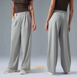 Women's Versatile Wide Leg Pants for Casual Commuting Quick-Drying Breathable Fitness Leggings Slimming Straight Leg Yoga