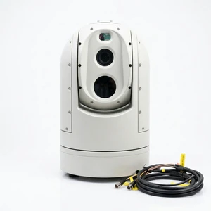 Marine Gyro Stabilized Thermal Camera 3km Laser Range Finder Dual Spectrum Electro-Optical System NMEA2000 For Ships