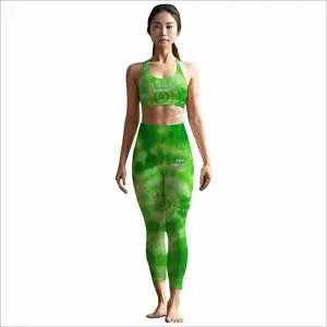 Women Yoga Sets 2-Pieces With High Waist Leggings And Sports Bra For Workout And Gym Lightweight Breathable Yoga Sets