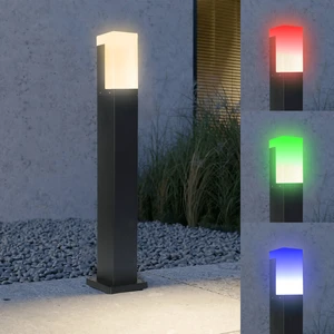 Modern 24V LED Bollard Light Outdoor IP65 Waterproof Aluminum Square Garden Pathway Landscape Lighting