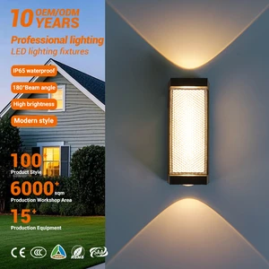 OEM/ODM Nordic Minimalist Ip65 Waterproof Garden CE Certified Vintage Home Decorative Modern Outdoor Led Wall Lamp