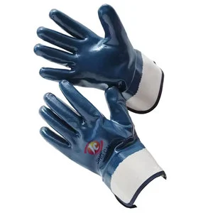 CE Certified Nitrile Rubber Heavy Duty Gloves Waterproof Chemical Resistant Protective Gloves Anti-Cut Anti-Slip Functions