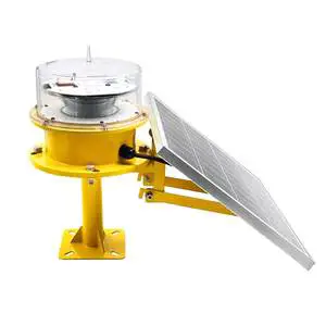 ICAO Certificate Solar Obstruction Light / Medium Intensity Solar Aviation Light / Solar Aircraft Warning Light For Towers