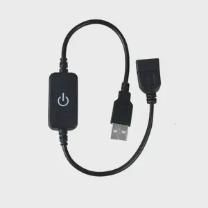 DC12-24V 6A USB Touch LED Dimmer with Easy Installation in Black Wall-Mounted Touch LED for Indoor/Outdoor