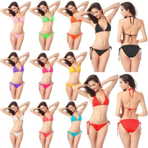 Wholesale Swimsuit Bikini Swimsuit Multicolor European and American Classic Fashion BIKINI