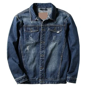 Latest Design Stylish Fashionable Men Denim Jacket 100% High Quality Waterproof Windproof Front Streetwear Winter Wholesale