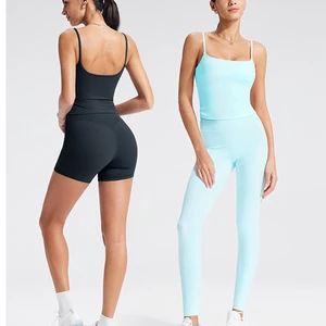 Women's Slim Fit 2 Piece Sportswear Gym Outfit Casual Athletic Sports Bra & Yoga Pants Set Solid Pattern Fitness Sets Women