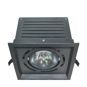 Square COB 12W 25W Grille Spot Light Commercial Lighting LED Downlight Embedded Housing 35W LED Grille Light