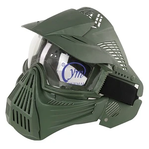 Outdoor Face Protection Tactical Full Face Mask with Goggles