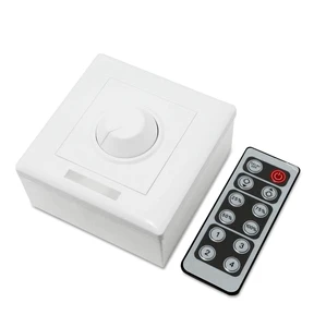 Best Selling DC5V 16A Knob Dimmer with Remote Rotary Dimmer for Single Color Led Strip