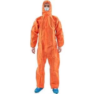 Junlong Disposable Cleanroom Microporous Coveralls with Anti-Static & Waterproof Features Level C Protection for Wholesale