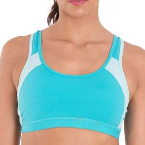 Breathable Eco-Friendly High Support Athletic Bra Removable Pads Front Logo Lightweight Quick Dry Material for Fitness Sports
