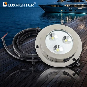 LED Aquarium High Bay Lighting Underwater Boat & Pool Lights Stainless Steel 316 IP68 Waterproof White/Blue/Green