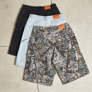 Camo Camouflage Custom Men Denim Shorts