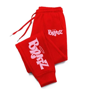 Custom 100% Cotton Women Flare Pants Mid Waist Streetwear Eco-Friendly Loose Fit Casual Bottoms Pockets Drawstring Winter