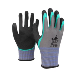Heavy Duty Industrial Construction Safety Gloves Wrinkle Wear Resistant Breathable Excellent Grip Flexible Nylon Spandex Gloves