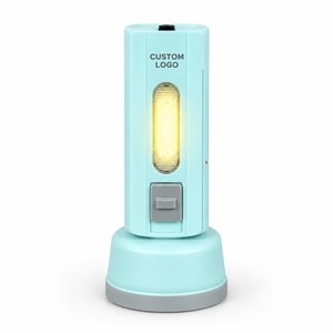 Portable 14500 Rechargeable Tactical LED Torch Mini Flashlight With Adjustable Beam IP20 For Night Walking USB Charging ABS Body