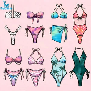 Custom Various Style Bikini Trendy Women's Bikini Textured Swimwear Beachwear Sexy Bodysuit Female Bikini Swimsuit 2022