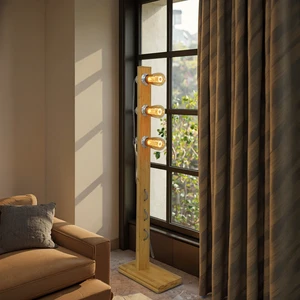Solid Wood Floor Lamp for Home, Bedroom and Study Led Corner Floor Lamp Brass Floor Lamp Floor Crystal Lamp Floor Lamp Hotel